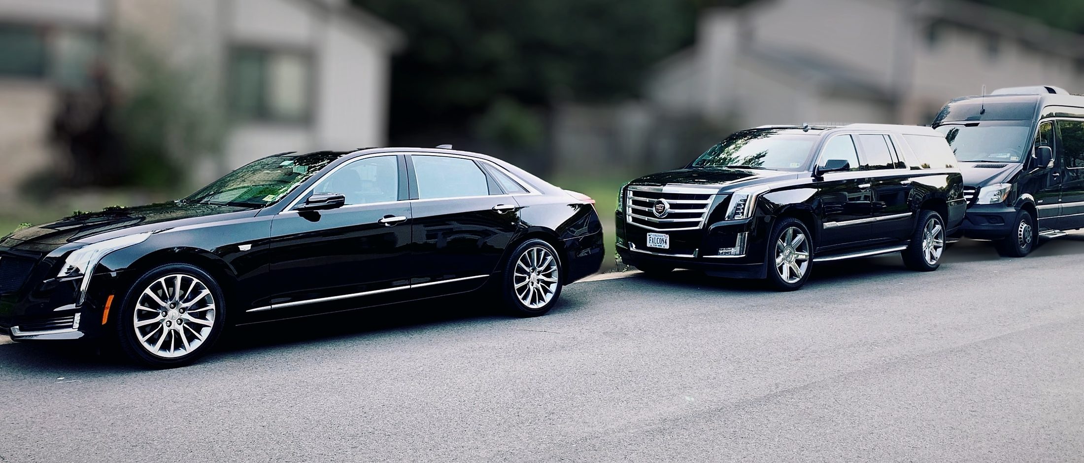Falcon Valet fleet: Cadillac CT6, Cadillac Escalade and Mercedes Sprinter